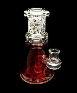 High Tech Glass Works Mini Beaker Red